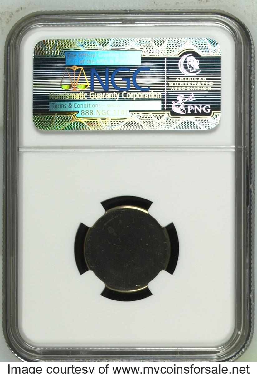 PROOF Planchet Jefferson Nickel  RARE, UNUSUAL Type 2 Prepared 5C - Back