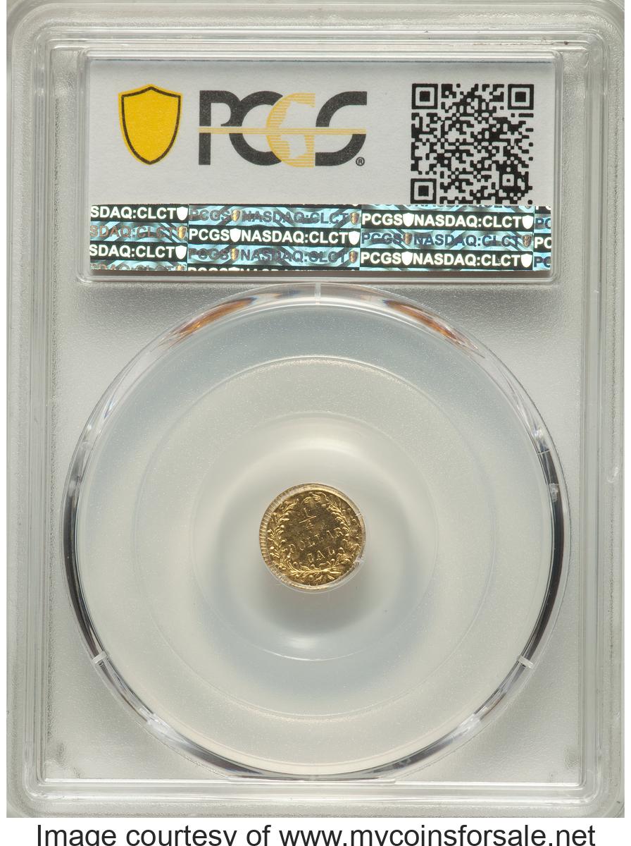 1874 Indian Round 25 Cents, BG-875, High R4 - Back