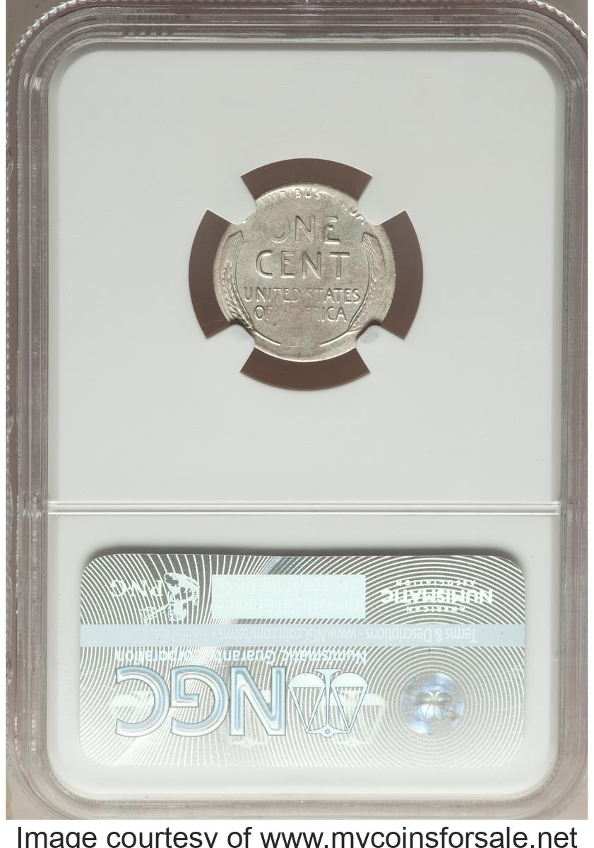 1956 1C Lincoln Cent -- Struck on a 10C Blank -- XF40 NGC - Back