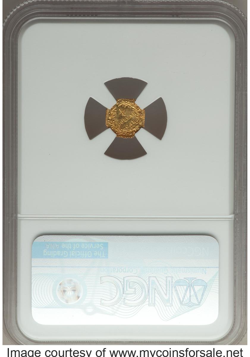 1873 25C Indian Octagonal 25 Cents, BG-793, R.5, MS66 Prooflike. - Back