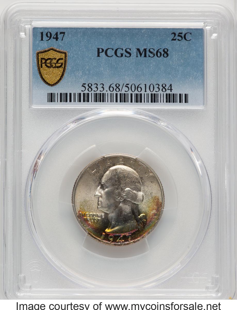 1947 25C MS68