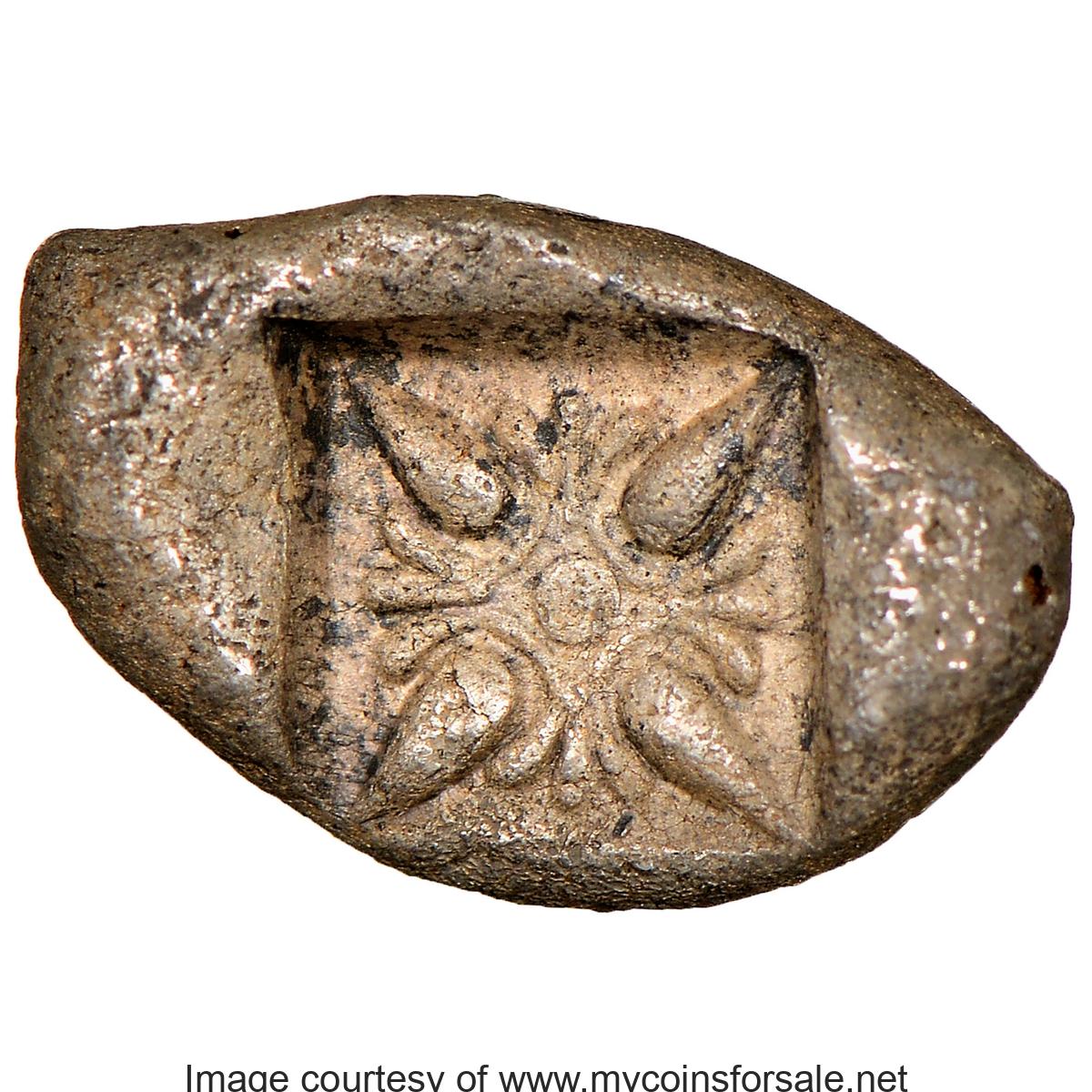 Ancients: IONIA. Miletus. Ca. late 6th-5th centuries BC. AR 1/12 stater or obol (12mm). NGC Choice VF - Main Back