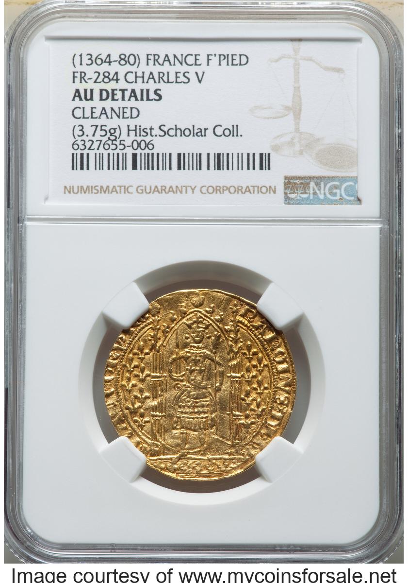 (1364-80) FRANCE FR-284 CHARLES V F'PIED - Front