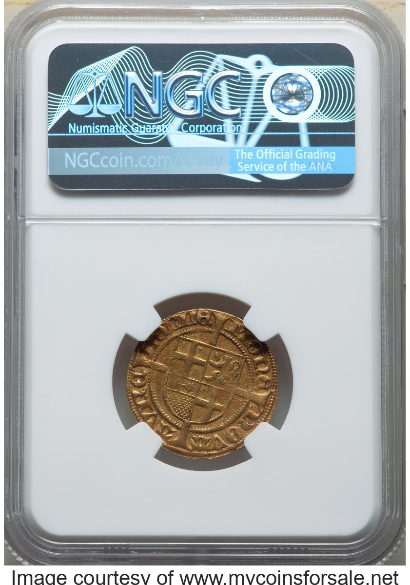 German States: Cologne. Hermann IV von Hessen (1480-1508) Goldgulden ND (1481) AU55 NGC - Back