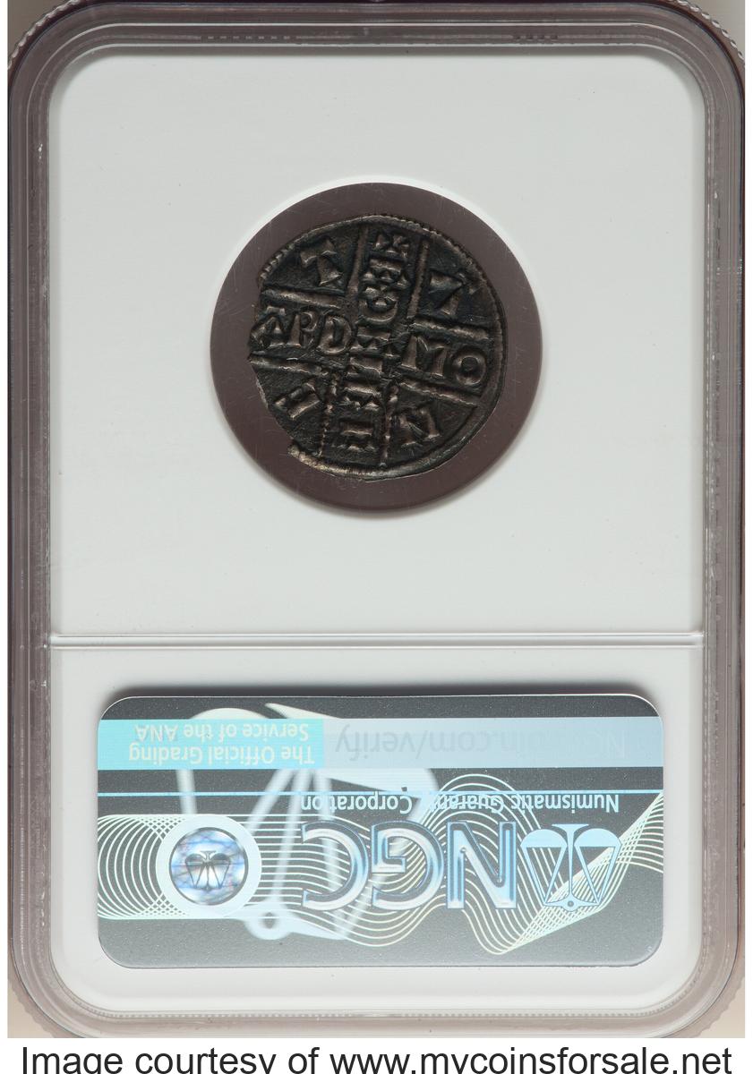 Great Britain: Kings of Wessex. Aethelberht (858-865) Penny ND (858-864) Chipped NGC - Back