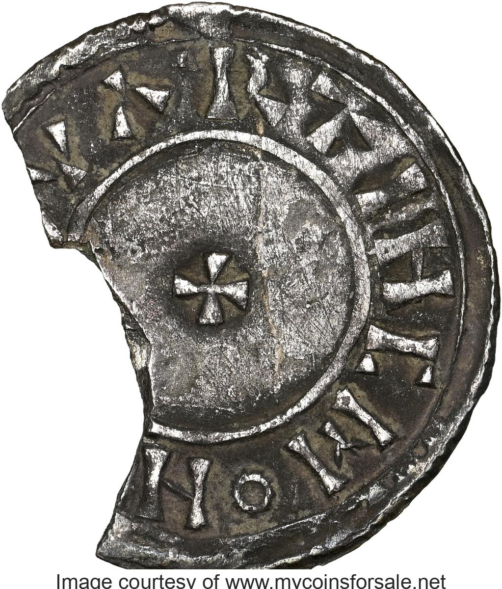 Great Britain: Kings of All England. Eadred Penny ND (946-955) Fragment NGC (photo-certificate) - Main Back