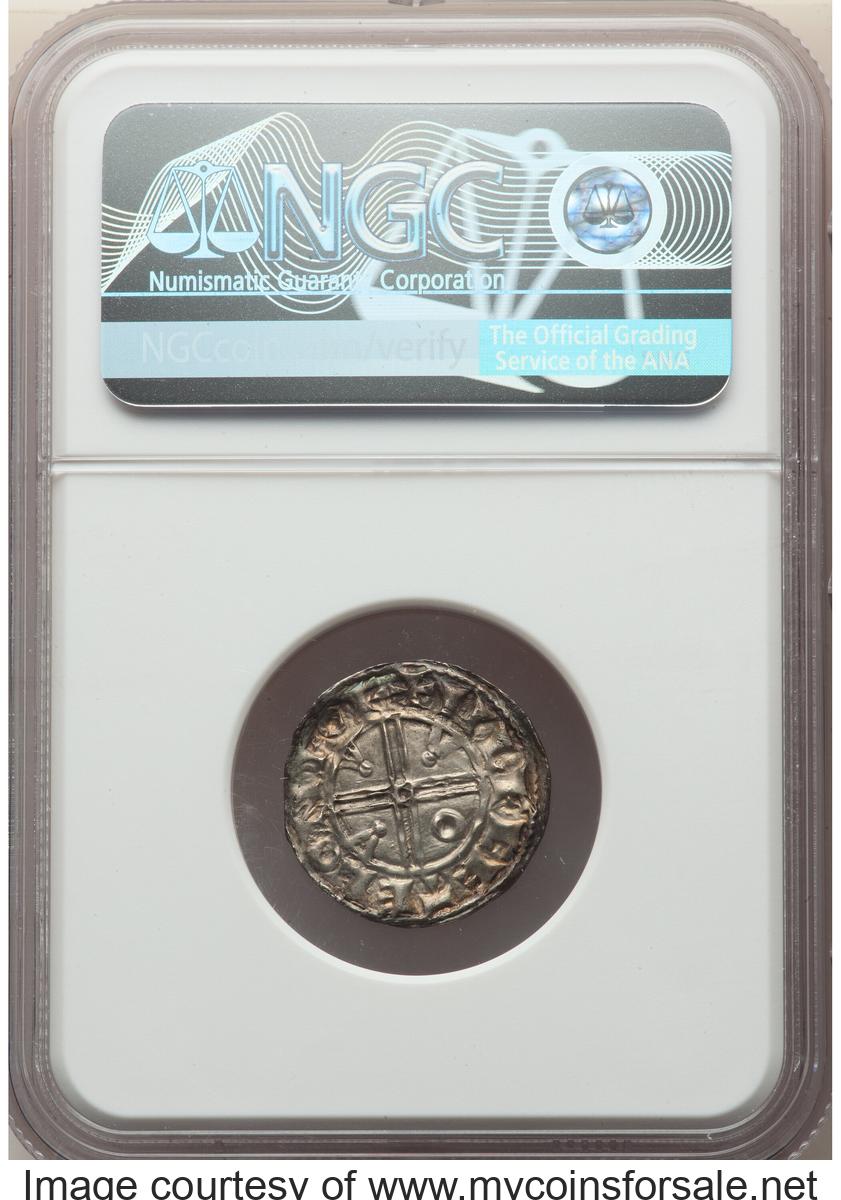 Great Britain: Kings of All England. Edward the Confessor (1042-1066) Penny ND (1065-1066) MS61 NGC - Back